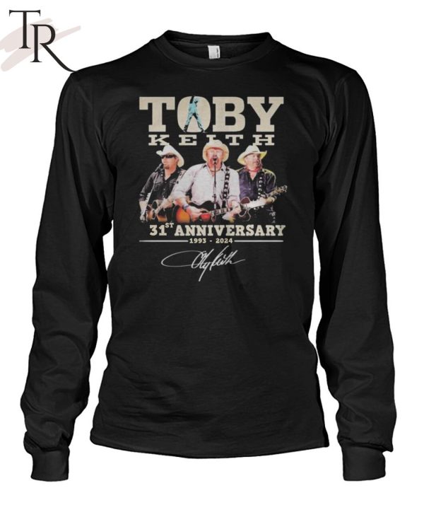 Toby Keith 31st Anniversary 1993 – 2024 Signature T-Shirt