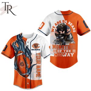 Personalized Chicago Bears We Are Bears Monsters Of The Midway Baseball Jersey