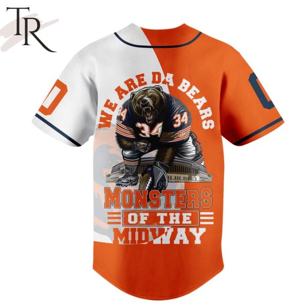Personalized Chicago Bears We Are Bears Monsters Of The Midway Baseball Jersey