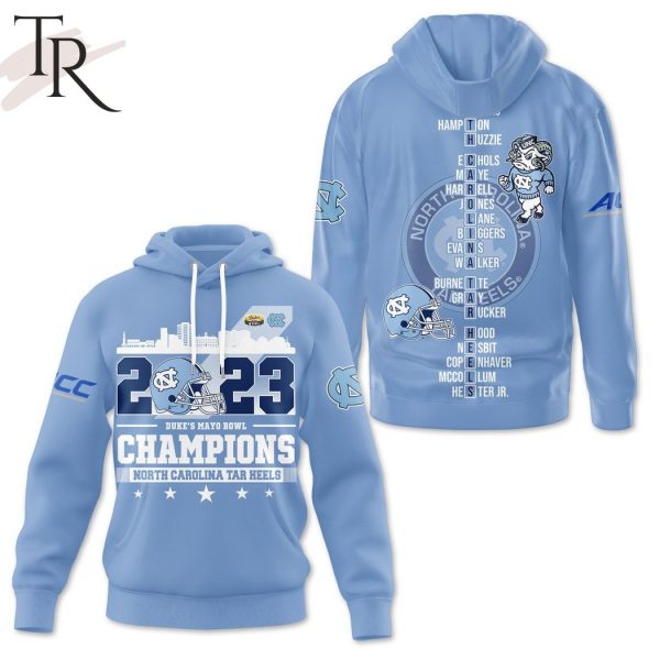 2023 Duke’s Mayo Bowl Champions North Carolina Tar Heels 3D Shirt, Hoodie