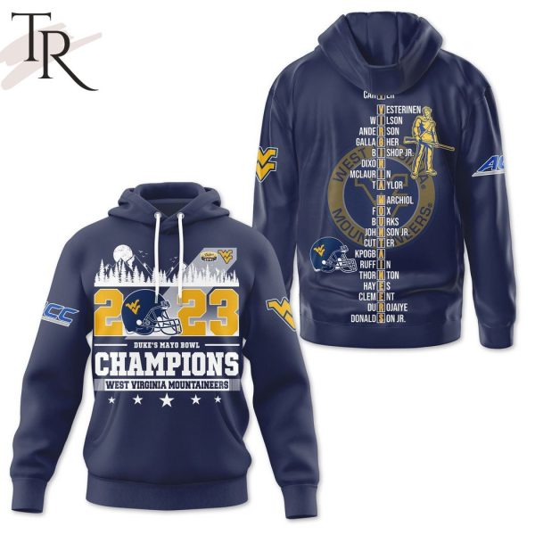 2023 Duke’s Mayo Bowl Champions West Virginia Mountaineers 3D Shirt, Hoodie