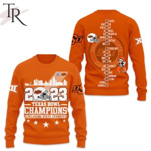 2023 Texas Bowl Champions Oklahoma State Cowboys 3D Shirt, Hoodie