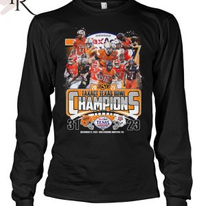 2023 Taxact Texas Bowl Champions Oklahoma State Cowboys T-Shirt