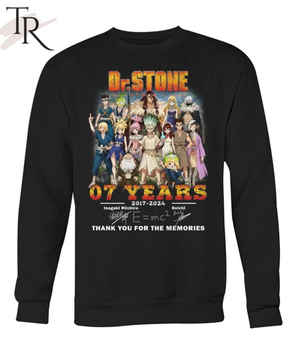 Dr.Stone 07 Years 2017 – 2024 Thank You For The Memories T-Shirt