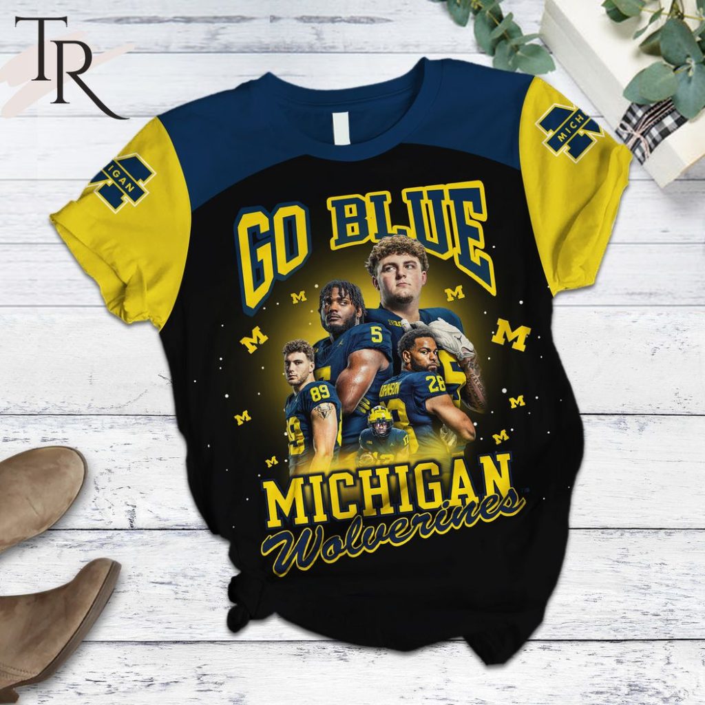 Go Blue Michigan Wolverines Pajamas Set - Torunstyle