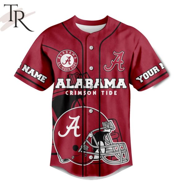 Custom Name Alabama Crimson Tide Offically The World’s Coolest Crimson Tide Fan Baseball Jersey