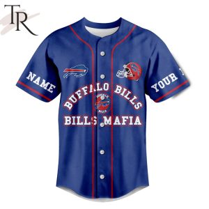 Custom Name Buffalo Bills Mafia If Being A Bills Fan Were Easy It Would Be Called Your Mom Baseball Jersey