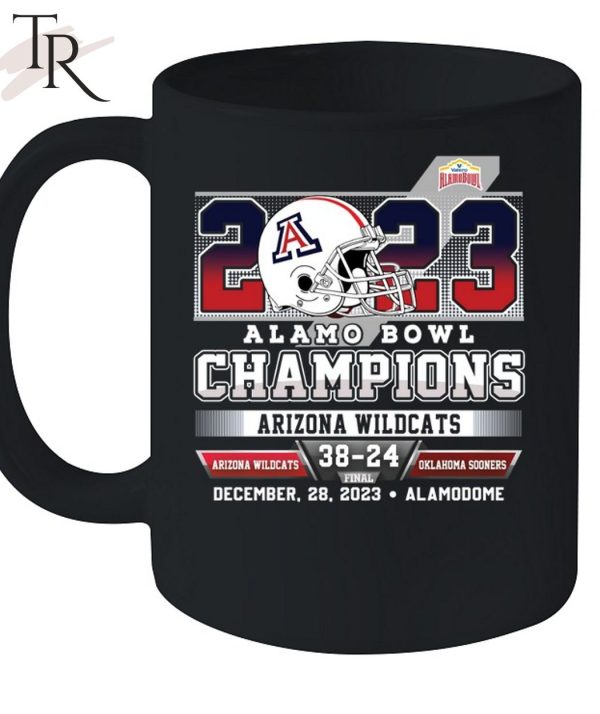 2023 Valero Alamo Bowl Champions Arizona Wildcats 38 – 24 Oklahoma Sooners December 28, 2023 – Alamodome T-Shirt