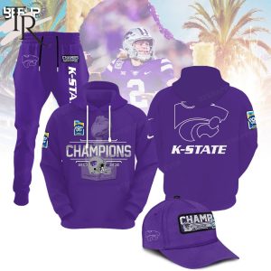 NCAA Kansas State Wildcats 2023 Pop-Tarts Bowl Champions Hoodie, Longpants, Cap – Purple