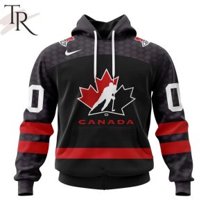 Hockey Canada Personalized Black Kits Hoodie