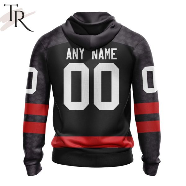 Hockey Canada Personalized Black Kits Hoodie