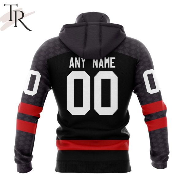 Hockey Canada Personalized Black Kits Hoodie