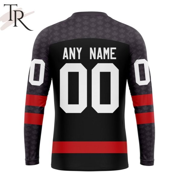 Hockey Canada Personalized Black Kits Hoodie