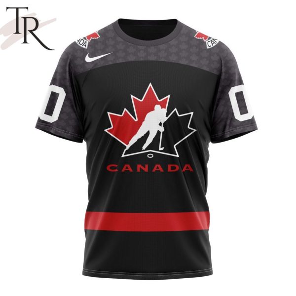 Hockey Canada Personalized Black Kits Hoodie