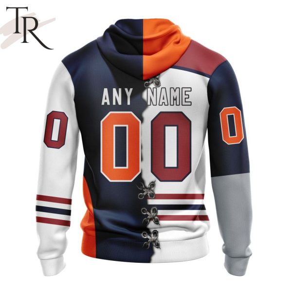 NAHL Fairbanks Ice Dogs Mix OHL Flint Firebirds Personalized Kits Hoodie