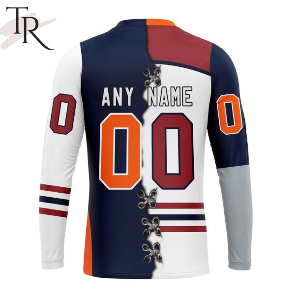 NAHL Fairbanks Ice Dogs Mix OHL Flint Firebirds Personalized Kits Hoodie