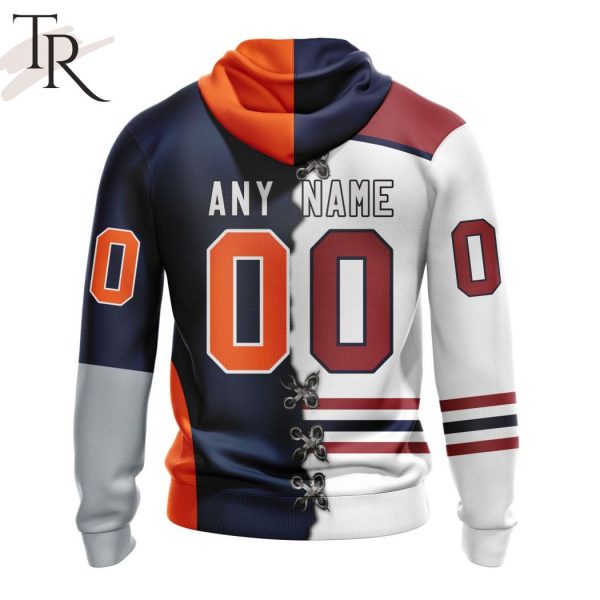 OHL Flint Firebirds Mix NAHL Fairbanks Ice Dogs Personalized Kits Hoodie