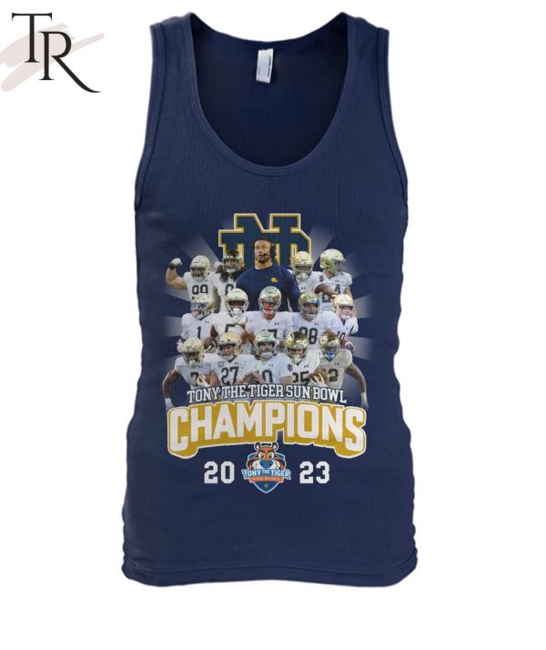 Tony The Tiger Sun Bowl Champions 2023 Notre Dame Fighting Irish T-Shirt