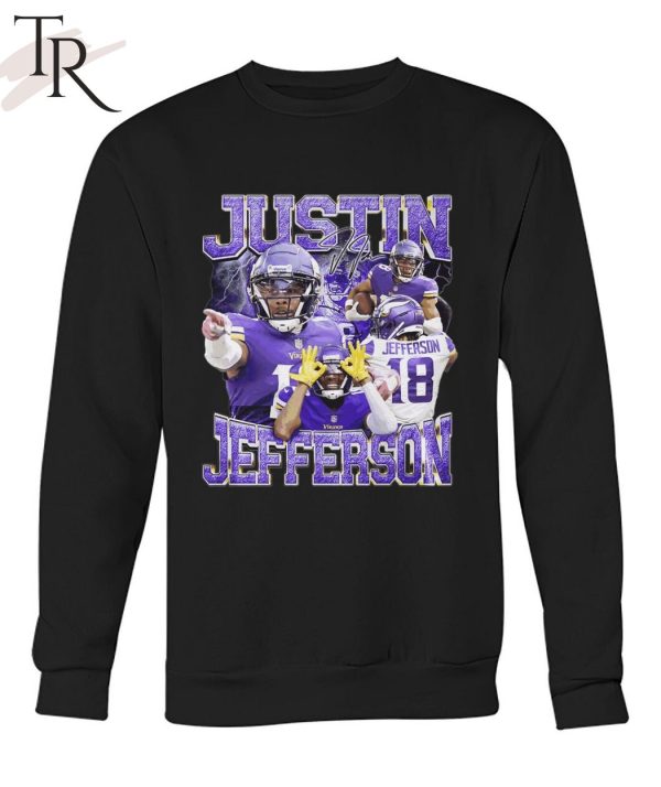 Vintage 90s Retro Style Justin Jefferson T-Shirt