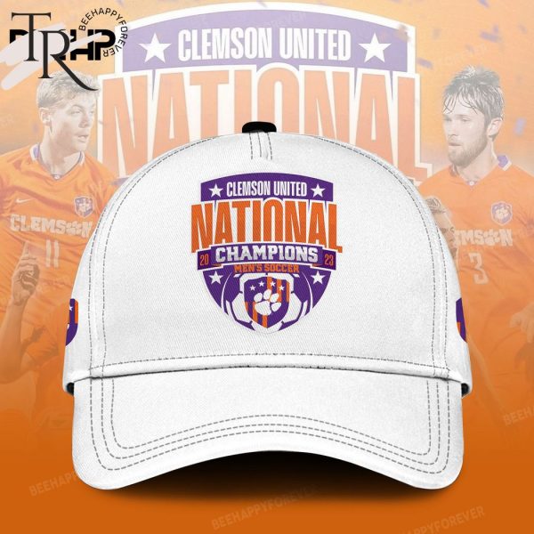 NCAA Division I Men’s Soccer National Champions 2023 Clemson Tigers Hoodie, Longpants, Cap – White