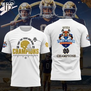 Tony The Tigers Sun Bowl 2023 Champions Notre Dame Fighting Irish Hoodie – White