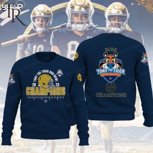 Tony The Tigers Sun Bowl 2023 Champions Notre Dame Fighting Irish Hoodie – Blue