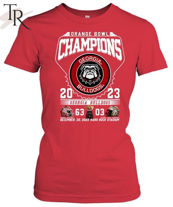 Georgia Bulldogs 2023 Orange Bowl Champs T-Shirt