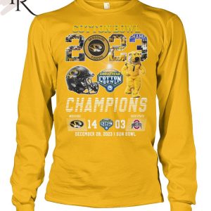 Goodyear Cotton Bowl 2023 Champions Missouri Tigers 14 – 03 Ohio State December 29, 2023 Sun Bowl T-Shirt