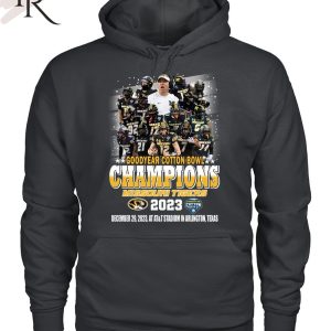 Goodyear Cotton Bowl Champions 2023 Missouri Tigers December 29, 2023 At AT&T Stadium In Arlington, Texas T-Shirt