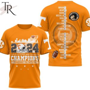 2024 Citrus Bowl Champions Tennessee Volunteers 3D Shirt, Hoodie – Yellow