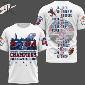 2024 Fiesta Bowl Champions Liberty Flames 3D Shirt, Hoodie – White