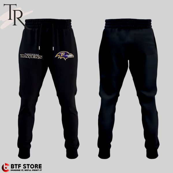 NFL Baltimore Ravens Hoodie & Leggings Set For Women Custom Your
