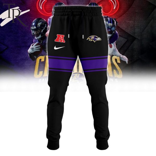 AFC North 2023 Champions Baltimore Ravens Darkness There And Nothing More Hoodie, Longpants, Cap
