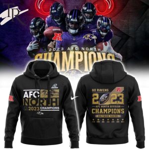 Baltimore Ravens NFL Champions AFC 2023 KINGS OF THE NORTH AND THE 1 SEED Hoodie, Longpants, Cap