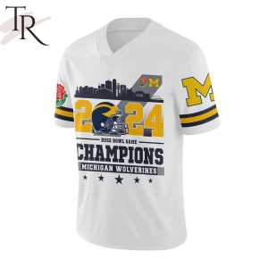 2024 Rose Bowl Game Champions Michigan Wolverines Footbll Jersey – White