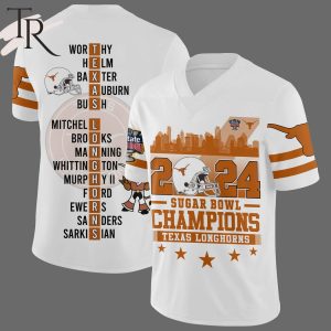 2024 Sugar Bowl Champions Texas Longhorns Football Jersey – White