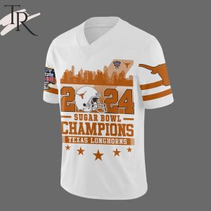 2024 Sugar Bowl Champions Texas Longhorns Football Jersey – White
