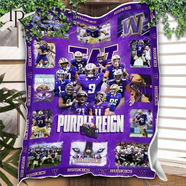 Washington Huskies Purple Reign Champions Fleece Blanket