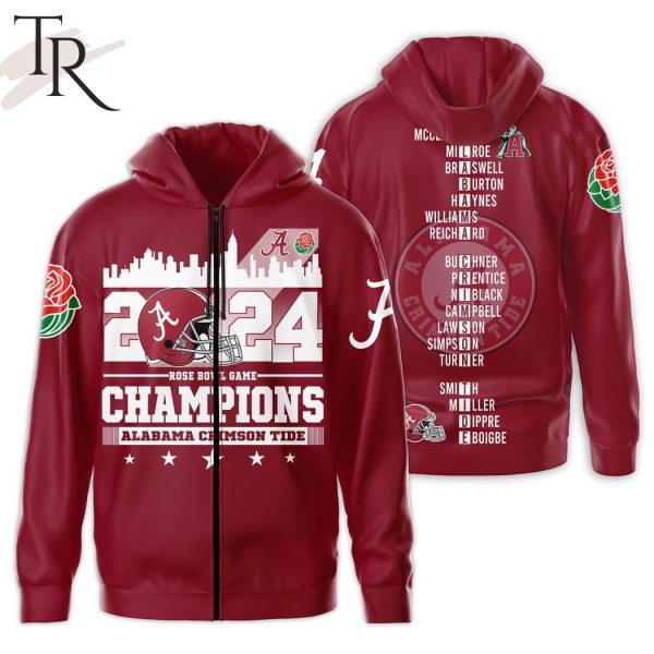 2024 Rose Bowl Game Champions Alabama Crimson Tide 3D Shirt, Hoodie