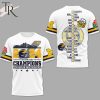 2024 Rose Bowl Game Champions Michigan Wolverines 3D Shirt, Hoodie – Yellow