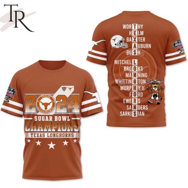 2024 Sugar Bowl Champions Texas Longhorns 3D Shirt, Hoodie