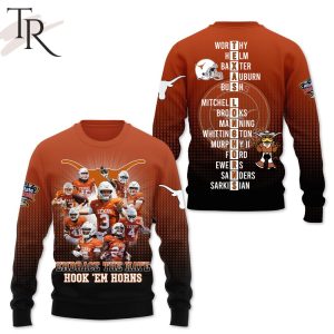 Texas Longhorns Embrace The Hate Hook ‘Em Horns 3D Shirt, Hoodie – Orange, Black