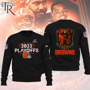 Dawg Pound 2023 Playoffs Cleveland Browns Hoodie – Black