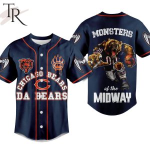 Chicago Bears Da Bears Monsters Of The Midway Baseball Jersey