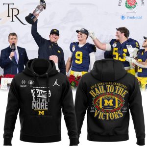 Rose Bowl Game Champions Hail To The Victors Michigan Wolverines Hoodie, Longpants, Cap