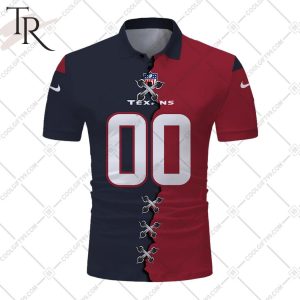 Personalized NFL Houston Texans Mix Jersey Style Polo Shirt