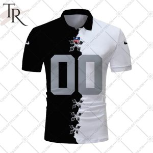 Personalized NFL Las Vegas Raiders Mix Jersey Style Polo Shirt
