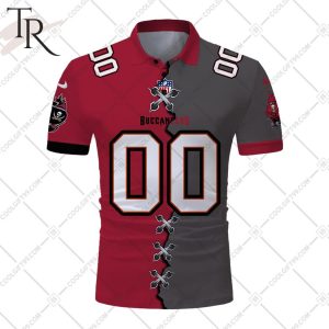 Personalized NFL Tampa Bay Buccaneers Mix Jersey Style Polo Shirt