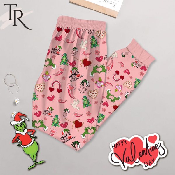 You Make My Heart Grow 3 Sizes Grinch Be My Valentine Pajamas Set