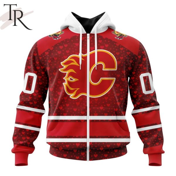 NHL Calgary Flames Special Gift For Valentines Day Hoodie